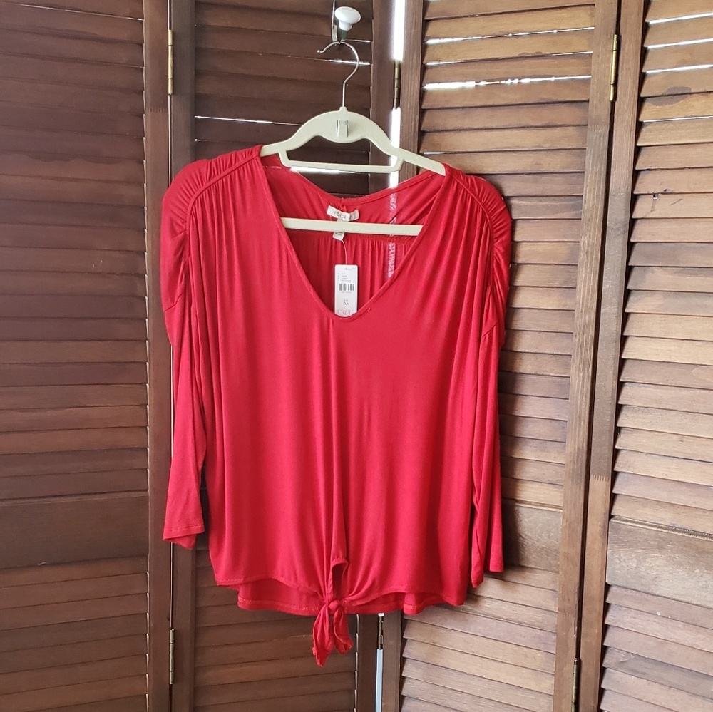 💥Sale Anthropologie red blouse
